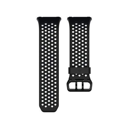 Fitbit Sport Band - Bracelet de montre pour montre intelligente - Petit - noir & charbon - pour Fitbit Ionic