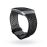Bracelet Sport Fitbit Perforé Noir et charbon pour Ionic Taille S_1