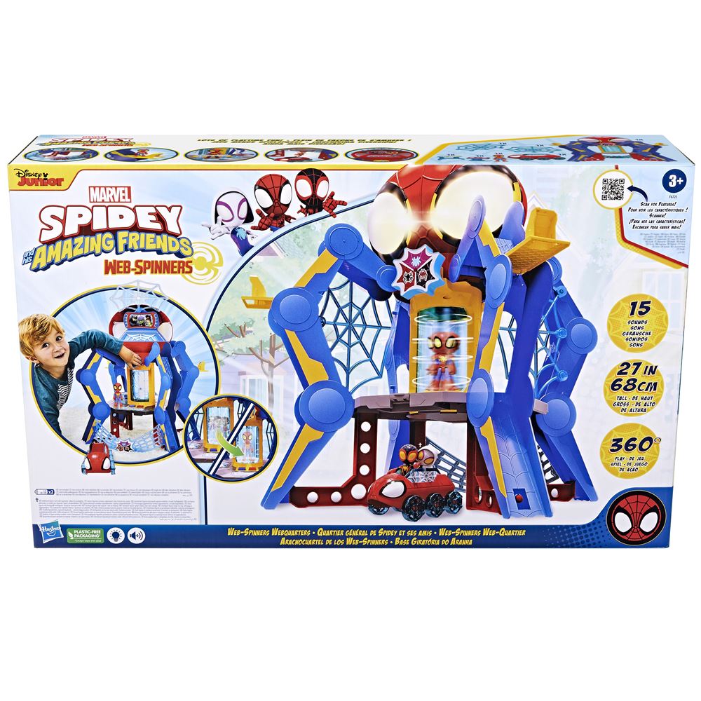 Figurine Spidey And His Amazing Friends Webspinner Quartier General - Figurine  pour enfant - Achat & prix