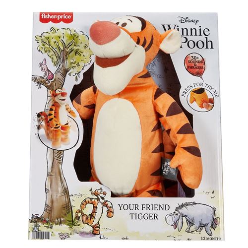 Peluche Disney Fisher Price Tigrou mouvements et sons 