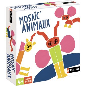 Jeu classique Nathan mosaïques animaux