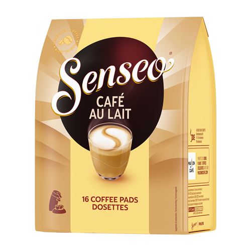Pack de 16 Dosettes de café au lait Senseo 168 gr