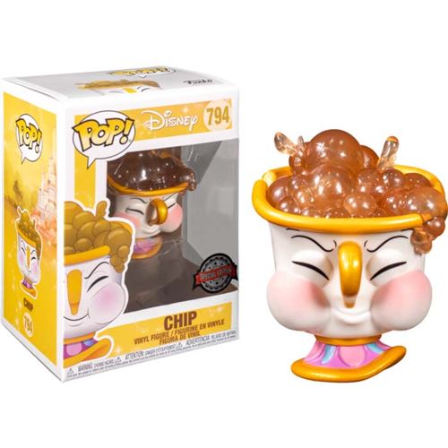 Figurine Funko Pop Disney Beauty and the Beast Chip with Bubbles
