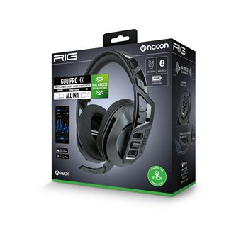 Casque sans fil Bluetooth Nacon RIG 600 PRO HX pour console PC Nintendo Switch Xbox Series X et S Noir