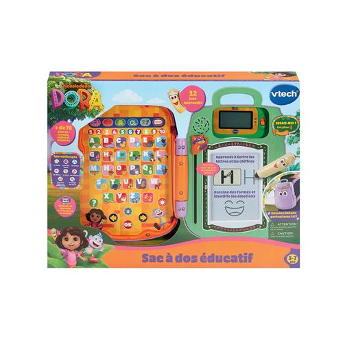Jeu Éducatif VTech Sac À Dos Éducatif Dora L'Exploratrice – 12 Activités, Français Et Anglais - vue 2