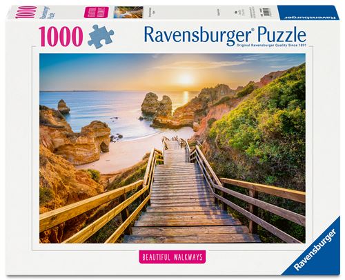 Puzzle 1000 pièces : Escalier vers la plage de Camilo Algarve Ravensburger France - vue 7