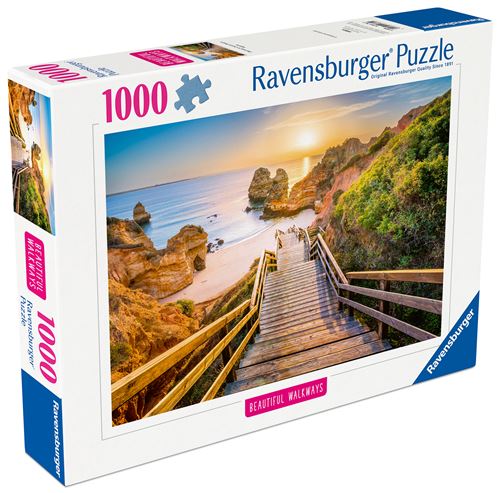 Puzzle 1000 pièces : Escalier vers la plage de Camilo Algarve Ravensburger France
