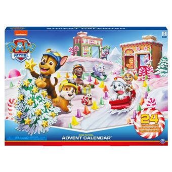 Calendrier de l'Avent Paw Patrol Pat' Patrouille avec 24 Surprises pour Enfant