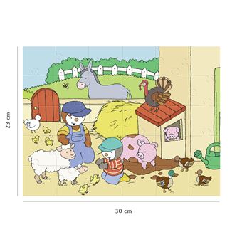 Puzzle enfant 30 pièces Nathan T'Choupi à la ferme
