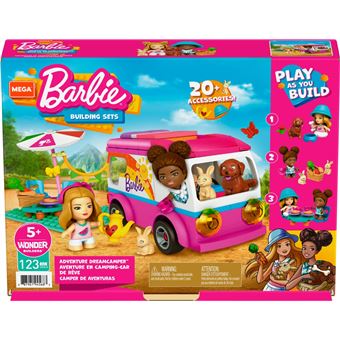 Jeu de construction Mega Bloks Mega Construx Barbie Aventure en Camping-car