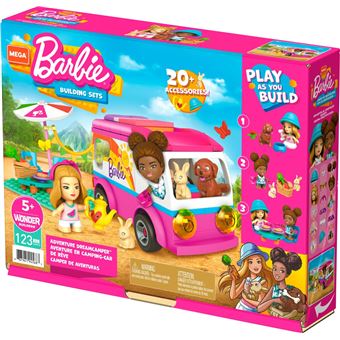 Jeu de construction Mega Bloks Mega Construx Barbie Aventure en Camping-car