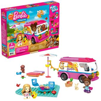 Jeu de construction Mega Bloks Mega Construx Barbie Aventure en Camping-car