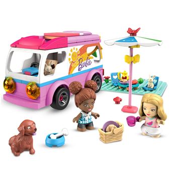 Jeu de construction Mega Bloks Mega Construx Barbie Aventure en Camping-car