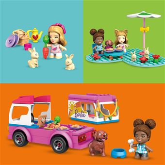 Jeu de construction Mega Bloks Mega Construx Barbie Aventure en Camping-car