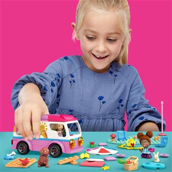 Jeu de construction Mega Bloks Mega Construx Barbie Aventure en Camping-car