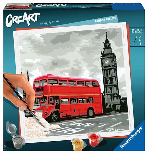 Peinture Au Numéro Ravensburger Creart Format Carré Londres