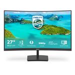 Philips E-line 271E1SCA - Écran LED - incurvé - 27" - 1920 x 1080 Full HD (1080p) @ 75 Hz - VA - 250 cd/m² - 3000:1 - 4 ms - HDMI, VGA - haut-parleurs - noir texturé