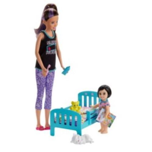 Coffret Barbie Babysitter Heure du dodo Mod&egrave;le al&eacute;atoire