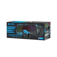 Subsonic Raiden - Pack d'accessoires gaming 5 en 1 pour PC : Clavier AZERTY  - Souris - Tapis - Casque et Stand pour casque - Cdiscount Informatique