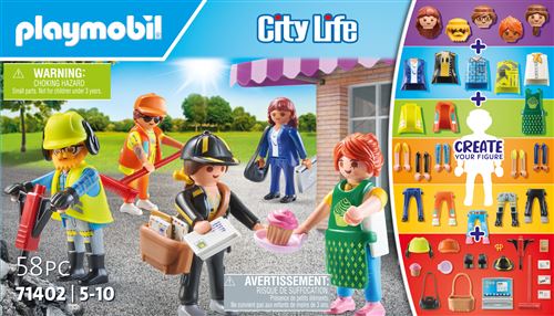 PLAYMOBIL - My Figures : Métiers - City Life - 5 ans - 58 pièces -  Cdiscount Jeux - Jouets