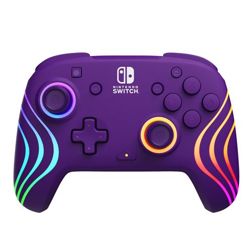 PDP Manette sans fil Afterglow Wave Violet pour Nintendo Switch