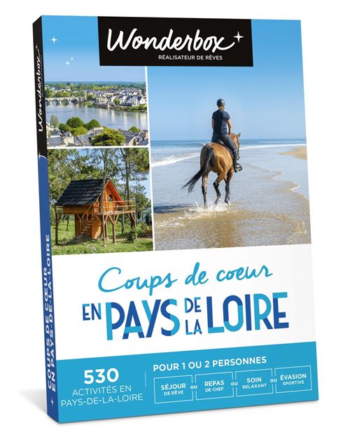 Coffret cadeau Wonderbox Coups de cœur en Pays de la Loire