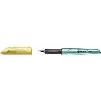 Stylo plume Stabilo Flow cosmetic Jaune et Bleu