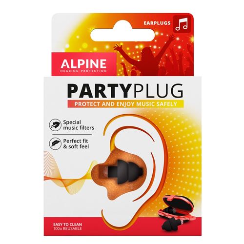Protections auditives Alpine PartyPlug Noir