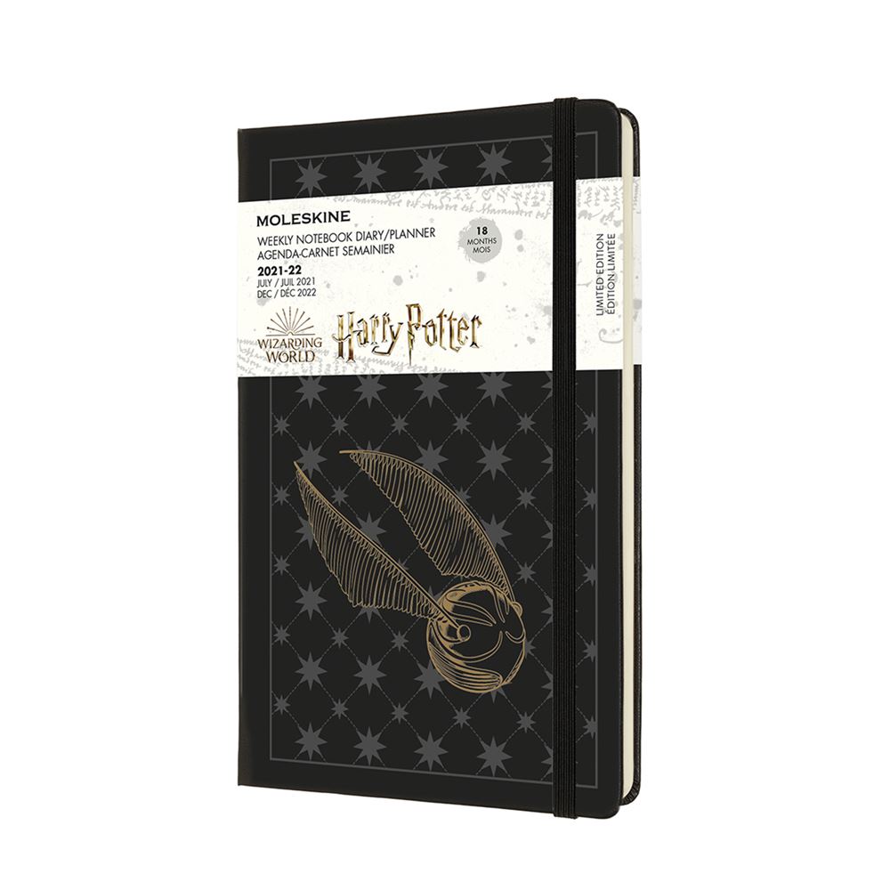 Harry potter carnet ligne grand format noir 