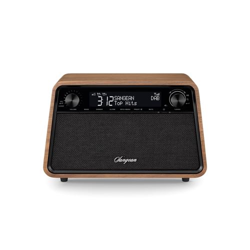 Radio-Réveil Vintage Sangean Wr-201D Dab+ Fm-Rds Bluetooth Aux Noyer Vintage