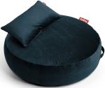 Pouf d'intérieur et coussin en velours Fatboy Pupillow Pétrole