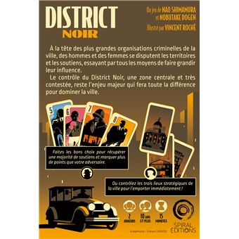 Jeu de stratégie Spirale édition District Noir