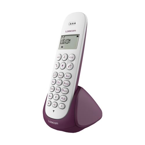 Téléphone sans fil Logicom Lina 150 Solo Aubergine