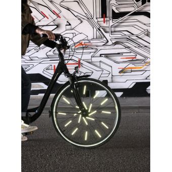 80 Autocollants Réfléchissants Pour Rayons De Vélo – Couleurs Vives, Visibilité Nocturne Accrue - 9