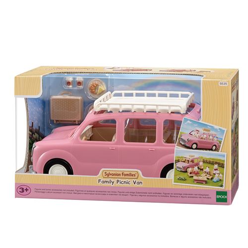 Playset Sylvanian Families 5535 Le monospace rose et set de pique-nique Playset Sylvanian Families 5535 Le monospace rose et set de pique-nique