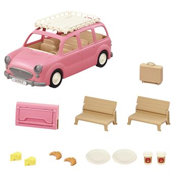 Playset Sylvanian Families 5535 Le monospace rose et set de pique-nique