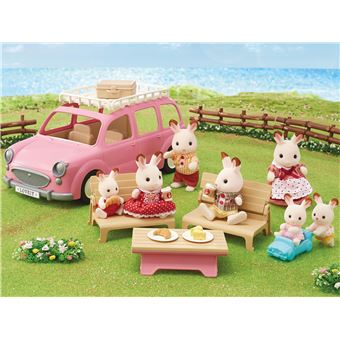 Playset Sylvanian Families 5535 Le monospace rose et set de pique-nique