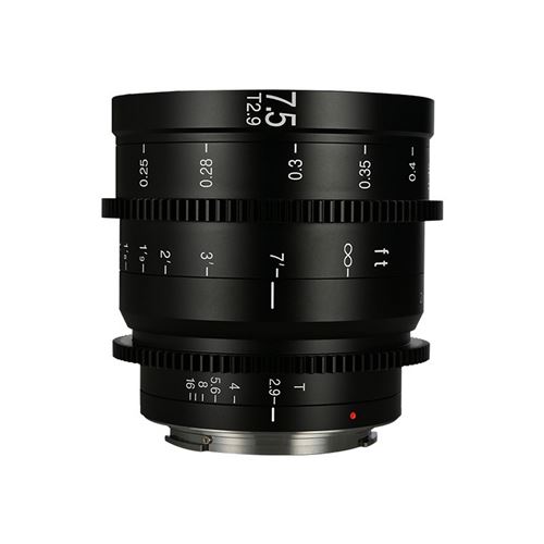 Objectif hybride vidéo Laowa 7 5mm T2.9 Zéro D S35 Ciné pour Canon RF