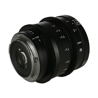 Objectif hybride vidéo Laowa 7,5mm T2.9 Zéro-D S35 Ciné noir pour Canon RF