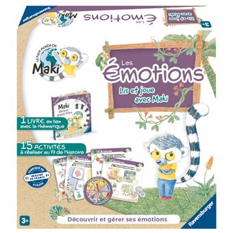 Jeu éducatif Ravensburger Les émotions Lis et joue avec Maki