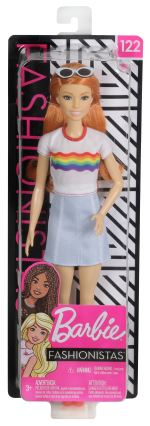 Poupée Barbie Fashionistas T-shirt arc en ciel