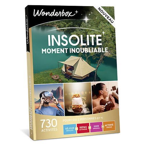 Coffret cadeau Wonderbox Insolite Moment inoubliable