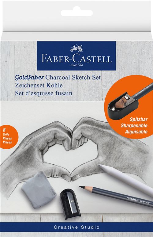 Set d’esquisse fusain Faber-Castell Goldfaber