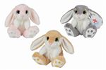 Personnage en peluche Nicotoy Lapin assis 17 cm Modèle aléatoire