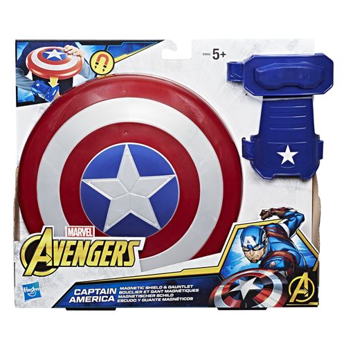 Coffret Marvel Avengers Captain America avec bouclier et gant