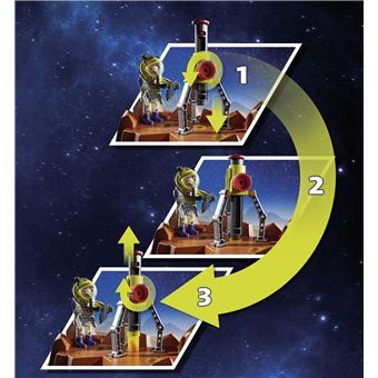 Playmobil Space Mission sur Mars 70888 Unité spatiale astronautes navette
