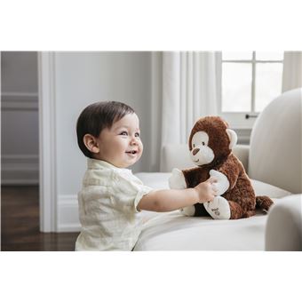 Animal en peluche Gund Clappy Le Singe Animé 30 cm Marron et Blanc