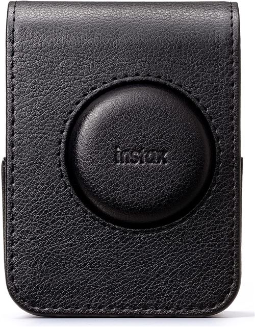 Housse pour Appareil Photo Instantané Fujifilm instax Mini Evo – Simili Cuir Noir