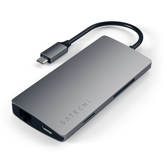 Satechi Multi-Port  - 4K-Adapter - USB-C - mit Ethernet - Space Grau - 1