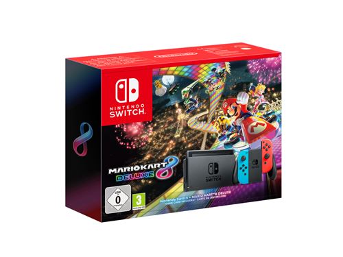 Pack Console Nintendo Switch + le jeu Mario Kart 8 Deluxe SWITCH - vue 1